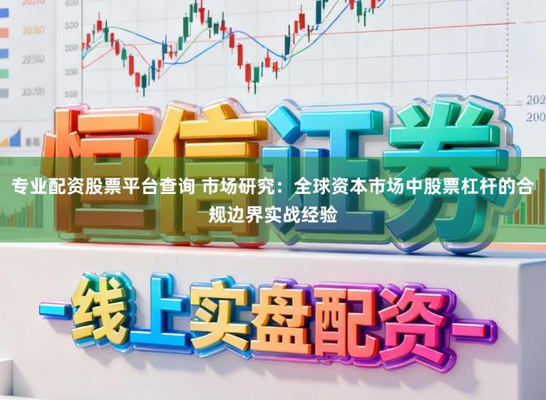 专业配资股票平台查询 市场研究:全球资本市场中股票杠杆的合规边界实战经验