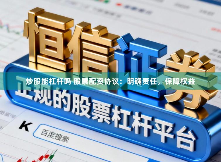 炒股能杠杆吗 股票配资协议:明确责任,保障权益